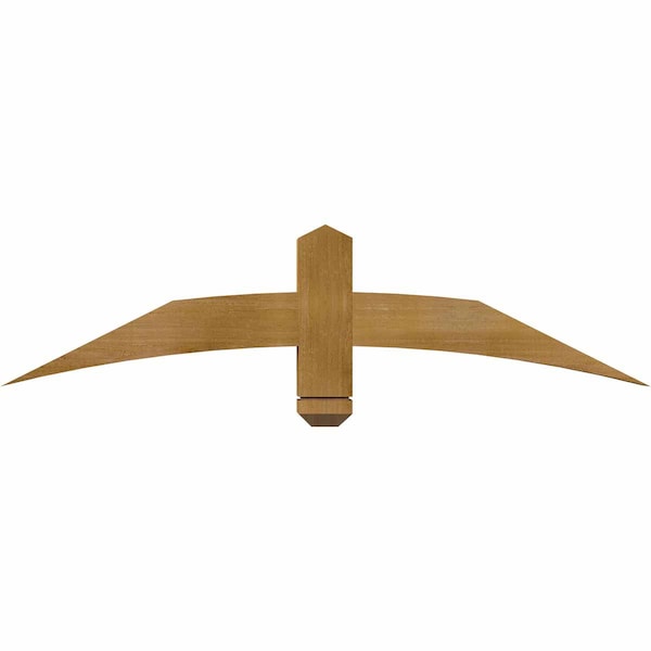 Ekena Millwork Bellingham Rough Sawn Timber Gable Bracket, Western Red Cedar, 48"W x 12"H x 4"D x 4"F, 6/12 Pitch GBW048X12X0404BEL00RWR - main